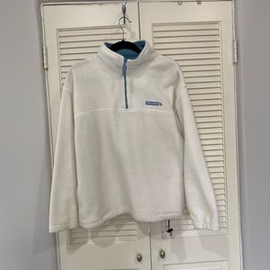 Big Dogs off white fleece sweat shirt, size small